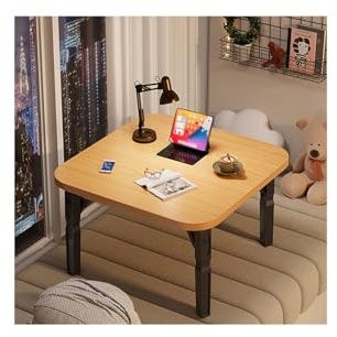HUFIREHU Soffa Frukostbord Laptopbordet FöR SäNg Frukostbricka Med Vikbara Ben Vikbart SäNgbord Laptopbord FöR BäRbar Lapbord FöR SäNgen Justerbart DatorsäNgbord Laptopbord FöR SäNg &Soffa(Wood color,