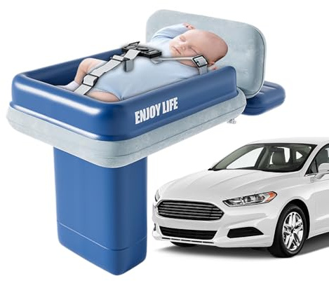 Ylnailky Cama de Avión para Niños Pequeños - Cama Inflable Infantil De Viaje | Colchón De Aire Portátil para Dormir Bebés En Viajes por Carretera Vuelo Avión Coche Hotel Camping Tren