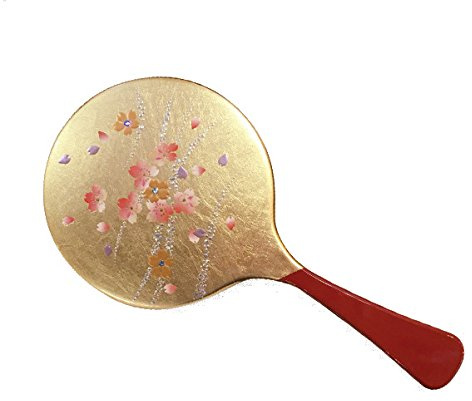 Foil Ichi A145-05001 Mirror, Gold, 10.2 x 5.1 x 0.2 inches (260 x 130 x 5 mm), Sparkling, Hand