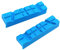 Fenteer 2-teiliges Set Schutzbacken für Schraubstock weich 140mm mit magnetischer Rückseite, Blau
