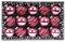 15 Weihnachtskugeln 6 cm mit Streifen - Motive Glas Dekor Geschenkbox Set Christbaumschmuck Weihnachtsdeko Weihnachtsschmuck Deko Weihnachten Kugeln Farbe: Berry Kiss Beere Glanz matt