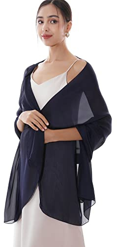 RIIQIICHY Chal para mujer, sensación sedosa, ligero, de gasa, pashmina, chal de boda para vestidos de noche