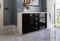 Marlux-Meble Kommode R2 mit 2 Türen und 4 Schubladen 120 cm breit Aufbewahrungskommode Hochglanz Modernes Design Sideboard Schubladenschrank Aufbewahrungsschrank Schrank
