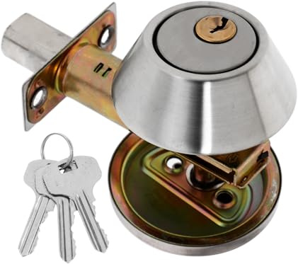 Tofficu Double Cylinder Deadbolt Lock for Interior Doors Heavy Duty Key Lock Auxiliary Protection