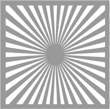 Sunburst Print Stencil - Cookie Stencils - Airbrush Stencil - Reusable Stencil