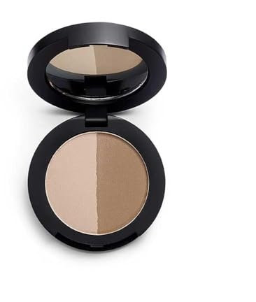 Revolution Pro - Sombra para cejas en polvo Duo Brow - Medium Brown