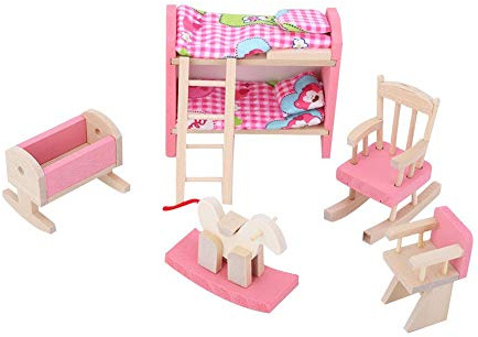 Muebles de Juguete, Mini Muebles de Madera, simulación Realista para casa de muñecas, decoración Creativa, Juegos educativos, para niños