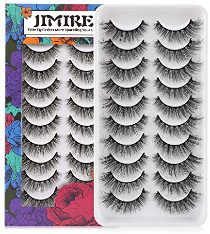 Magnetische Wimpern Natürlich, 3D Künstliche Wimpern Set Wiederverwendbare Kunstfaser Magnetische Magnet Wimpern Falsche Wimpern Edelstahl Pinzette, 8 Stücke