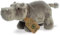 Aurora, 35034, Eco Nation Nilpferd, 26 cm, Plüschtier, grau