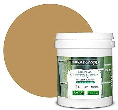 BOX DECO COULEURS Pintura natural ecológica interior exterior aspecto mate Natura - 1L, marrón marrón