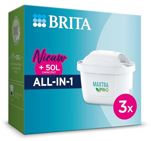 BRITA - Water Filter Cartridge - MAXTRA PRO ALL-IN-1-3-Pack - Value Pack, White Pro