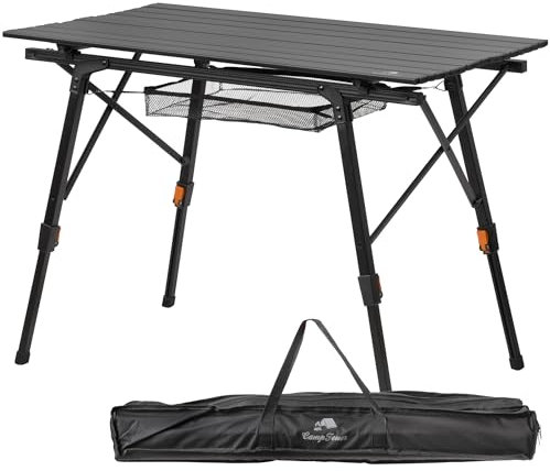 CampFeuer Tavolo da campeggio pieghevole 90,5 x 51,5 cm | tavolo pieghevole con borsa per il trasporto, tavolo da giardino, tavolo da viaggio | tavolo da esterno