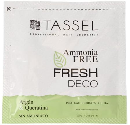 TASSEL Decolorante in polvere dei capelli SENZA AMONIACO | 9 toni | con Olio di Argan e Keratina bustina 25 gr | Risciacquimento uniforme e cura dei capelli