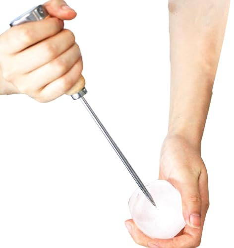 Eispickel brechen – Eismeißel aus Edelstahl, Enteisungswerkzeug mit Einer Zinke, Eispickel für den Gefrierschrank | Bar Tool Eisbrecher, Eisbrecher mit Einer Zinke für große und kleine Eisstücke