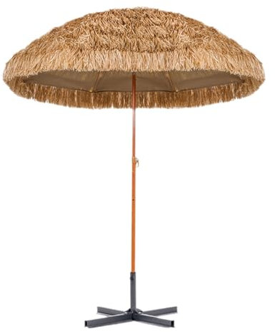 Xalteafe Parasols Pliable en Paille,Parasols De Jardin en Paille pour ExtéRieur,Parasols De en Paille,Portable,Ombres,Convient pour Les Jardins,Les Plages,Les Restaurants avec Terrasse