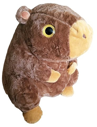 Capibara Peluche Grande Extra Suave y esponjosa - Peluche Capibara Gigante diseño Realista Perfecto para Regalos Originales Capybara tamaño XXL (60 CM MARRÓN Oscuro)