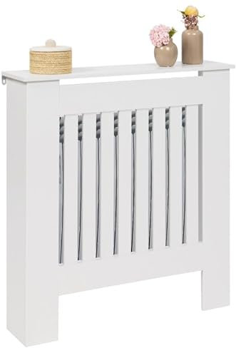 IDMarket - Etagère Murale pour radiateur - Cache radiateur Blanc