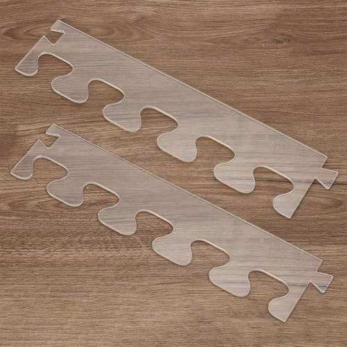 INFUNLY Lot de 2 gabarits de défonceuse à point d'aronde en acrylique - 9,9 x 49,1 cm - Pour bricolage - Pour planche à découper - Outils de guidage pour le travail du bois
