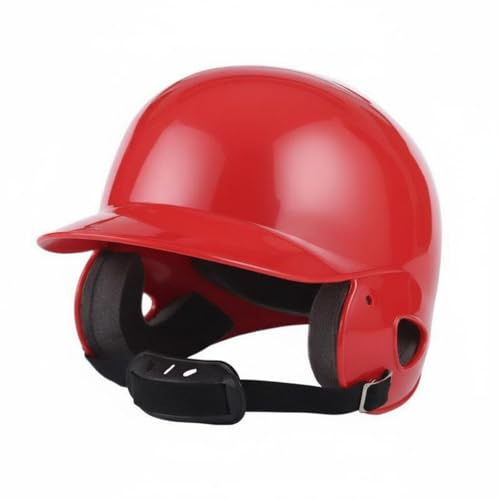 perfk Casco Protector Infantil Béisbol Casco con Mascarilla Protectora Interior de Espuma Reforzada Entradas de Aire Estratégicas Adecuado para Alumnos Deportistas Juegos Recreativos, Rojo, Niños