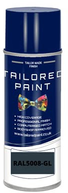 RAL5008 Grey Blue Gloss Enamel Aerosol Paint Can Paint RAL Colour Code For Wood, Metal, Plastic, PVC, UPVC, Fascia Boards - Indoor & Outdoor