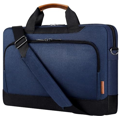 DOMISO 13.5-14 Pouces Sacoche pour Ordinateur Portable avec Bandoulière Compatible avec MSI Prestige 14/Asus Chromebook/Dell Latitude/HP ProBook/MacBook/Acer Swift 3,Bleu