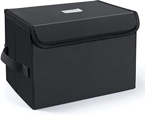 UENTIP Caja de almacenamiento de discos de vinilo, caja LP de 7 pulgadas con capacidad para 60 discos, paquete de 1, 11 x 7.67 x 7.67 pulgadas, color negro
