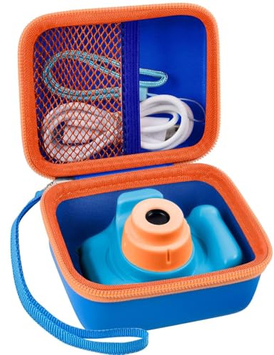 Kameratasche für Seckton/für Desuccus/für PROGRACE/für GKTZ/für Dylanto/für Rindol/für One'sMore/für HANGRUI Kinder Digitalkamera, Kid Camcorder Aufbewahrungsbox für Kabel Zubehör-Tasche Nur (Blue)