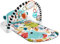FISHER-PRICE Kontrast Kick & Play Pianospieldecke - Spieldecke für Neugeborene mit Lernspaß, über 85 Lieder, Geräusche und Sätze, 5 aufleuchtenden Tasten, maschinenwaschbar, HWY52