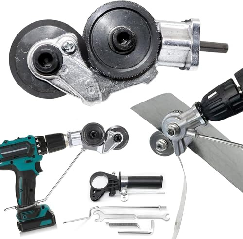 Adattatore Professionale per Trapano, Avvitatore, Forbici, Taglierina, Attrezzi Elettrici per Taglio Lamiere Metallo Carta Ferro