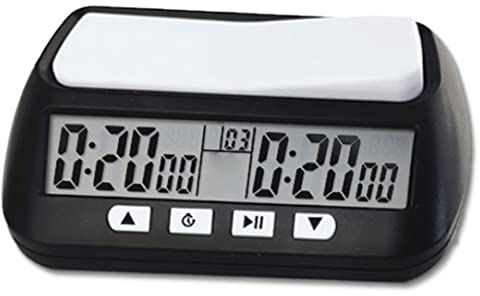 Échec de la minuterie Horloge d'échecs Count-comte numérique Batterie Propalage de mémoire multimode Fonction de mémoire Timer Talmer Pad CLORTS ÉLECTRONIQUES pour Les ÉCHESSE CHINSE CHINSE CHINSE, A