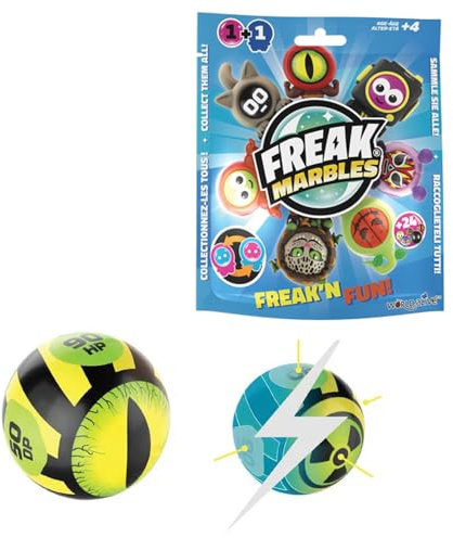 Freak Marbles Blind Pack | Collectible Character Figures | Swap, Mix, Battle & Pop | 24 to collect
