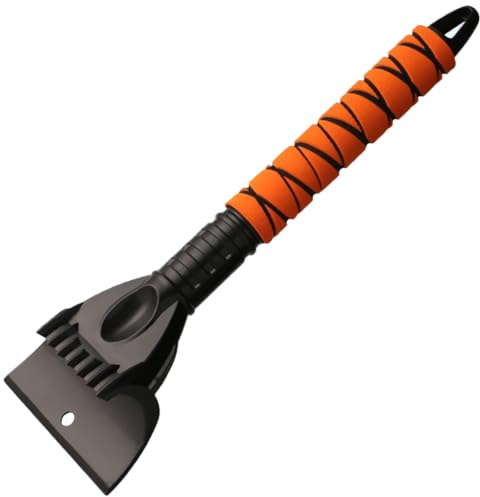 KEELYY Eiskratzer Auto Scheibenkratzer für Winter, Effizienter & sicherer Schneekratzer mit Ergonomischem Schaumstoffgriff, Kratzer Auto Zubehör schont langlebig