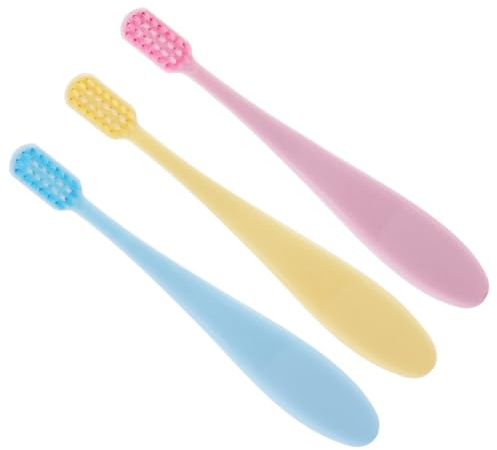 LRXIYODE 6 piezas Cepillos de Dientes Infantiles Suaves con Mango Antideslizante Ergonómico para Entrenamiento y Cuidado Oral Bebés