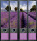 4er Set Ordnerrücken für breite Ordner Provence Lavendel Aufkleber Etiketten Deko 444