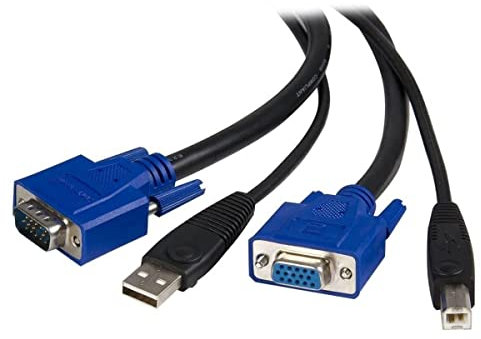 Startec SVUSB2N1_6 6ft 2in1 USB KVM Cable