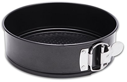 HIWARE 9 Inch Non-stick Cheesecake Pan Springform Pan with Removable Bottom/Leakproof - Black