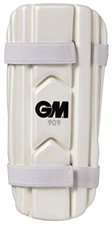GM | Cricket | Forearm Guard | 909 | Dual Layered High-Density Foam | Soft Elasticated Straps | White | Junior Ambidextrous | Gunn & Moore