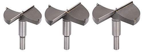 Flintronic® Brocas Forstner, 3PCS (65mm 70mm 80mm) Brocas Set de Acero al Tungsteno Titanium Recubierto, Fresadora Herramienta para Perforadora, Corte Agujero en Carpintería para Madera