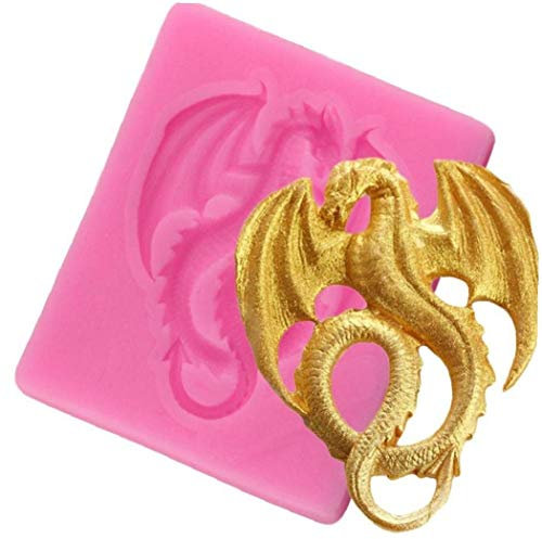 Sugar Drachen Silikon-Form-Fondant-Form-Kuchen, die Werkzeuge Schokolade Zuckermasse Mold Süßigkeit Lehm Küchen-Backen