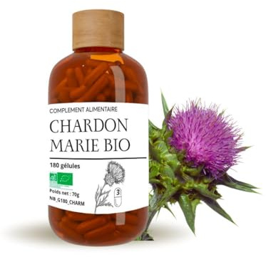 Chardon-marie bio 90 gélules, origine Occitanie, Nature AZ | Plante traditionnellement utilisée pour le bien-être du foie et la digestion, sans additif, France