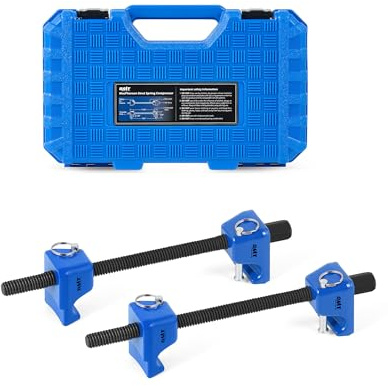 Orion Motor Tech Macpherson Strut Spring Compressor Tool Set with 10.5 Range, Dual Heavy-Duty Coil Spring Compressor Tools with 1/2 Square Drive, 13/16 Hex Auto Tool Set for Suspension Work, Blue