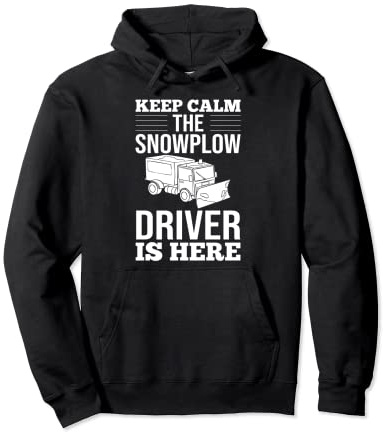 Snow Plow Tractor Machine Truck Shovel Driver Snowplough Pullover Hoodie