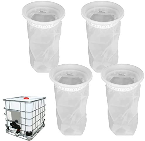 Pack de 4 Filtros de Cubierta IBC de Nylon de Agua de Lluvia - Reutilizable - Resistente al Desgarro - Ampliamente Utilizado en la Industria