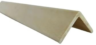 Liste d'angle 45 cm x 45 cm x 1 m, coin extérieur, moulure d'angle en bois, protections d'angle, profilé d'angle pour revêtement mural, plafond, sol, bricolage.