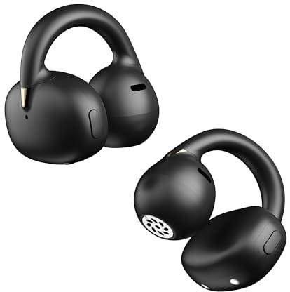 OHAYO Cuffie con auricolari aperti, 5.4 Bluetooth Kopfhörer Sport, 20h Wiedergabe, Fester Halt, Starker Bass, Kopfhörer Kabellos mit ENC Noise Cancelling Mic, Display digitale, IPX6 Wasserdicht