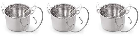 McSunley 620 Medium Stainless Steel Prep N Cook Water Bath Canner, 21.5 Quart, Silver (Pack of 3)