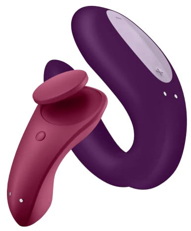 Satisfyer 'Partnerbox 1', inkl. Apptoys, Double Joy, Sexy Secret, wiederaufladbar, wasserdicht (IPX7), hautfreundliches Silikon