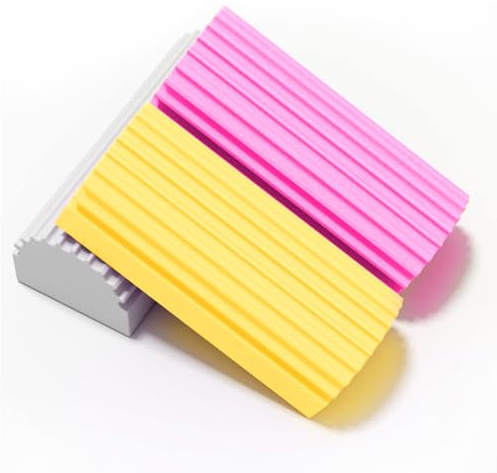 LWMTT 3PCS Esponja Atrapapolvo,Damp Clean Duster,Esponjas Atrapapolvo Reutilizables,Plumero Humedo para Esquinas,Esponjas de Limpieza Versátiles y Prácticas,para Persianas, Cristales,Cocina