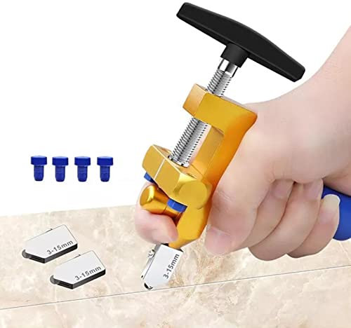 Outil de Coupe de Verre, Coupe-carreaux Manuel 2 en 1 avec 2 Lames de Rechange et 4 Tampons, Kit D'outils de Coupe en Céramique Manuel pour Couper le Verre, le Miroir, les Carreaux de Céramique