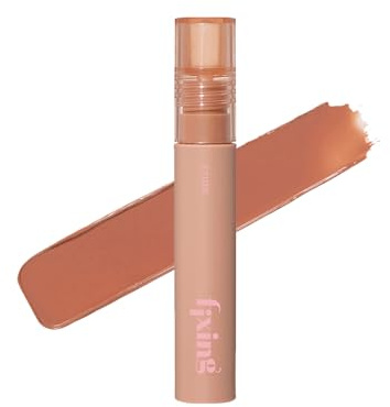 ETUDE Fixing Tint #04 Ginger Milk Tea (4g) | Long Lasting High Pigmented Liquid Lipstick | Waterproof Lightweight Matte Finish Lip Stain | Full Coverage | Korean Makeup, Kbeauty